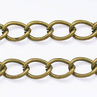 Ланцюг витий 6х3х0,7мм/5м залізний колір бронза УТ0001830
