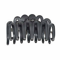 Краб для волосся 9х4 см чорний каучук