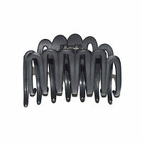 Краб для волосся 3х7,5 см чорний каучук