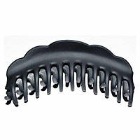 Краб для волосся Меліса 12х4 см чорний каучук