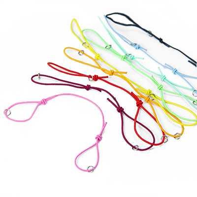 Основа для браслета, еластичний шнур, 130 мм, Колір: мікс (5 шт) 26_6_54, фото 1