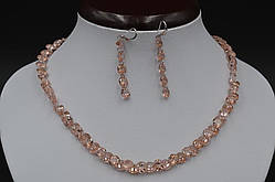 Буси фіаніт Бежевий Кристал