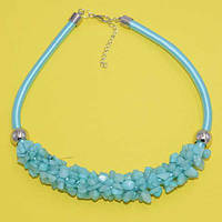 Кольє аквамарин, довжина 49 см, подовжувач 8 см 5_25_147a2