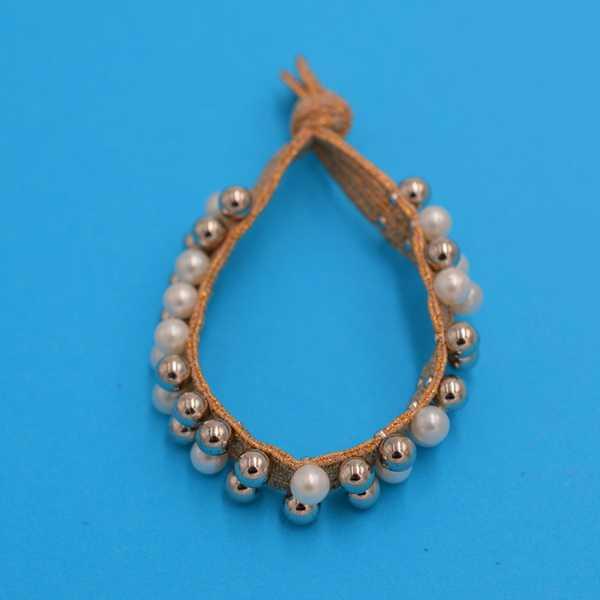 Гумка для волосся 6 шт 5 см намистини кольору в асортименті, фото 1