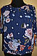 Жіноча блузка з шифону квіточками великих розмірів, фото 5