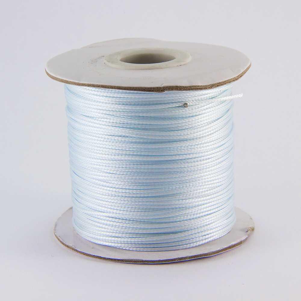 Шнур вощений, поліестер, для рукоділля, білий, 1 мм/10 м (1 шт) УТ10018464, фото 1