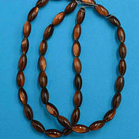 Намисто з перламутру 9х5 мм 20 шт. коричневий