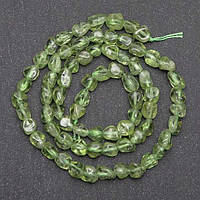 Бусини з Преніта 7х5 мм 40 см Галтовка