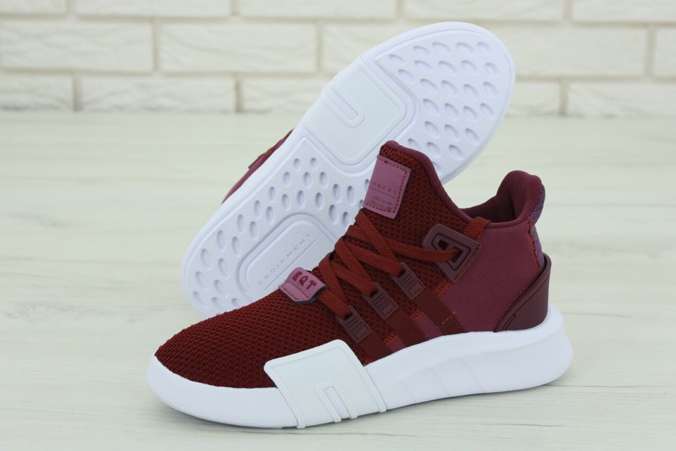 Чоловічі кросівки Adidas Equipment EQT Bordo White, кросівки адідас еквіпмент ект, кросівки Adidas Equipment