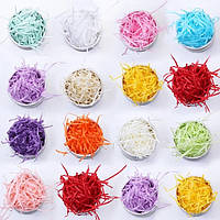 Паперовий 2мм кольоровий декоративний наповнювач, паперова стружка 