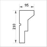 Карниз для фасаду, фасадний карниз Фк-3 h210х95, фото 3