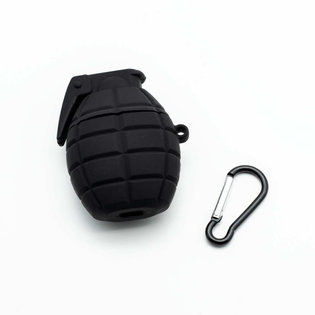 Чохол силіконовий для Apple AirPods Граната 3D, Black