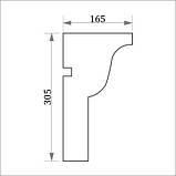 Карниз для фасаду, фасадний карниз Фк-14 h305х165, фото 3