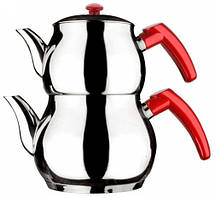 Подвійний чайник турецький Papatyam Orta Boy (чайник 1.6 л + заварник 1 л)