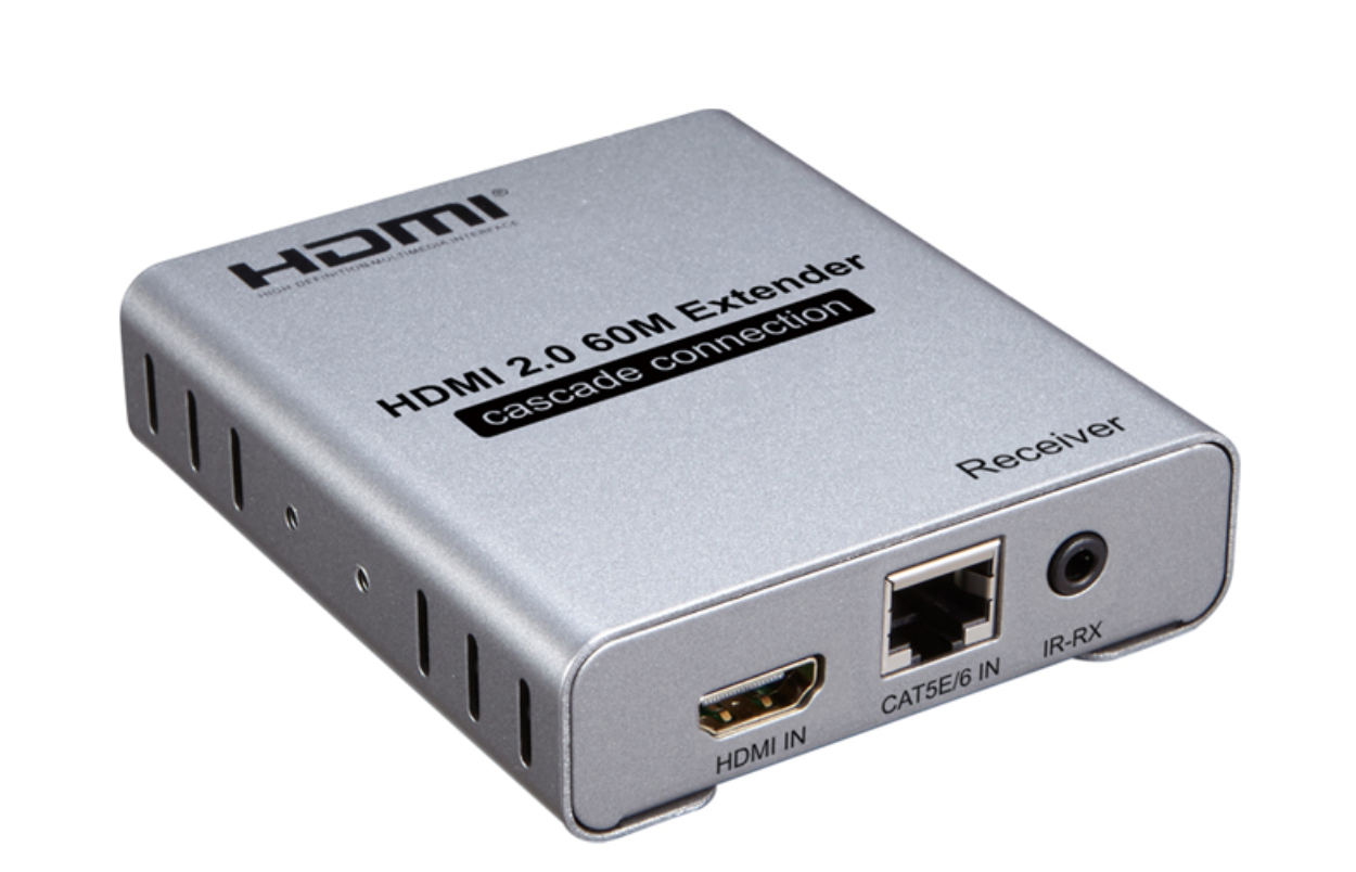HDMI 2.0 подовжувач 60 м каскадне з'єднання 4K 60 Гц через Cat5E/6 CAT6 RJ45 Ethernet кабель 1080P 120M