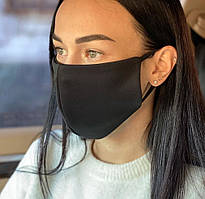 Комплект 2 шт. Багаторазова маска захисна D9447 чорна