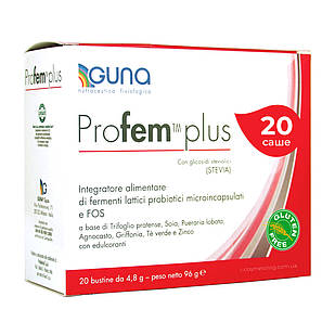 Profem Plus (GUNA, Італія) 20 саше, 96 г Для здоров'я жінки в менопаузі