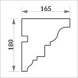 Карниз для фасаду, фасадний карниз Фк-19 h180х165, фото 3