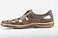 Чоловічі шкіряні літні туфлі 030 оливкові, фото 5