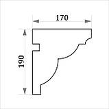 Карниз для фасаду, фасадний карниз Фк-22 h190х170, фото 3