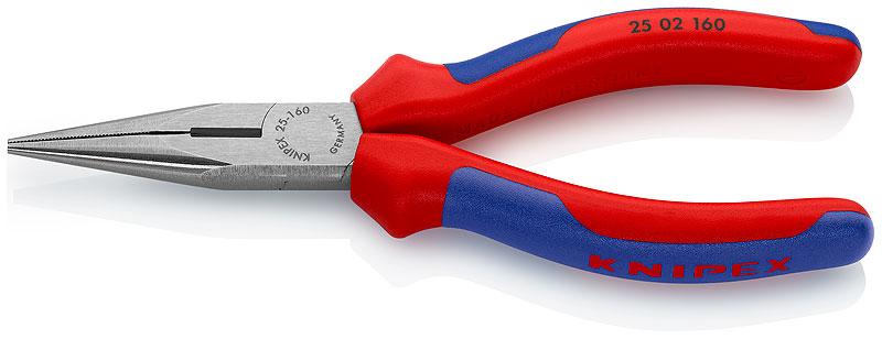 KNIPEX 25 02 160 Плоскі круглогубці з різальними крайками