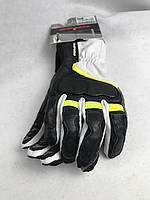 Женские мотоперчатки Grip 2 Leather Lady Black/Fluoresce C 45 итальянской марки SPIDI размер XXL