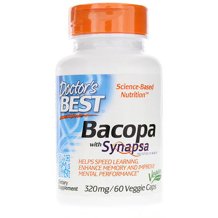 Doctor's Best Bacopa With Synapsa 320 мг 60 капсул, фото 2