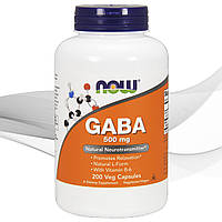 Гамма-аминобутират Now Foods GABA 500mg 200 veg. caps