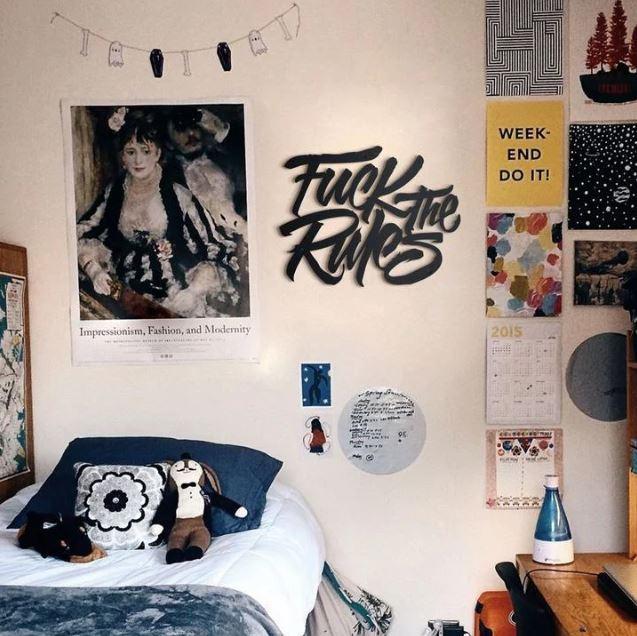 КартиНА З ДЕРІВА "FUCK THE RULES", фото 1