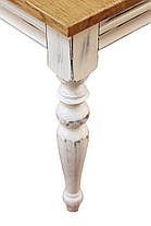Стіл журнальний Френч дубовий щит під маслом стільниця Д-13 Горіх світлий 60 * 90 (Грамма ТМ), фото 3