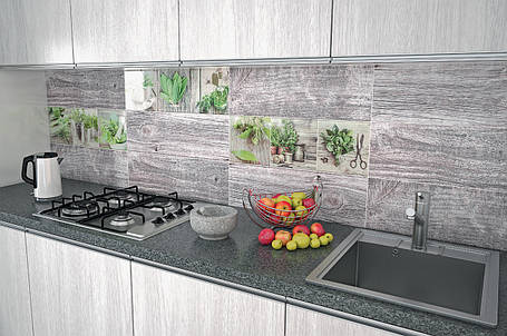Декор Salerno Glass Kitchen 3 Inserto 20×60 см, Konskie, фото 2