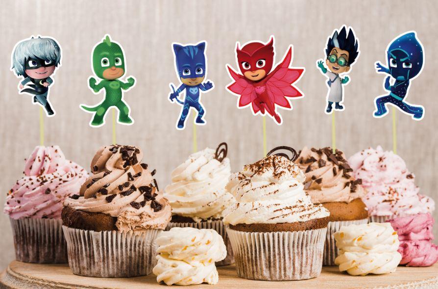 Набір середні топпери в кекси (6 см) вирубка "Герої в масках" (6шт./уп.)