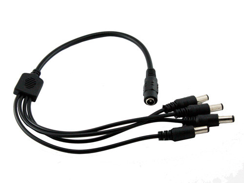 Спліттер розгалужувач живлення 1х4, 5.5х2.1мм, CCTV, фото 1