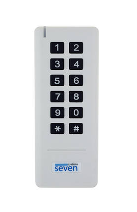 Бездротова клавіатура з вбудованим зчитувачем SEVEN LOCK SK-7712w, фото 2