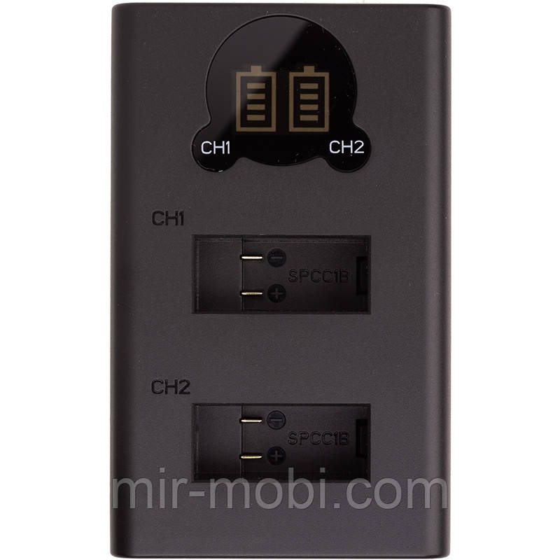 Зарядний пристрій з дисплеєм PowerPlant GoPro SPCC1B для двох акумуляторів