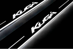 Накладки на пороги з підсвіткою для Ford Kuga II (2013-н.д.)