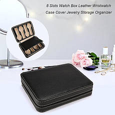 Органайзер для зберігання годин JOCESTYLE -bit watch zipper bag до 8 годин колір чорний, фото 3
