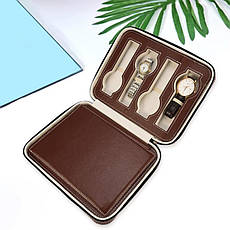 Органайзер для зберігання годин JOCESTYLE -bit watch zipper bag до 8 годин колір коричневий, фото 3