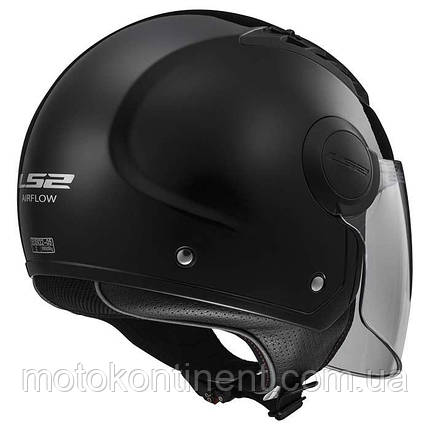 МОТОШЛЕМ LS2 OF562 AIRFLOW SOLID MATT BLACK МАТОВЫЙ M, фото 3