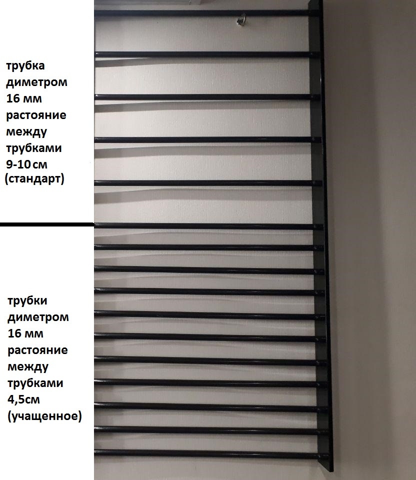 Металеві ламелі (крок 4,5см) двоспальні Метакам