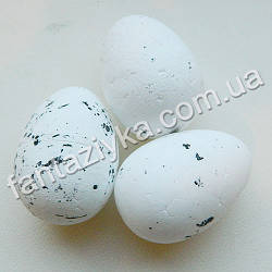 Яйце декоративне з пінопласту 35 мм, біле