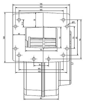 Нагнітальний вентилятор KG Elektronik DP-02 (175 м3/год), фото 2