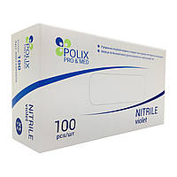 Рукавички нітрилові фіолетові Polix PRO&MED VIOLET XS 100 шт