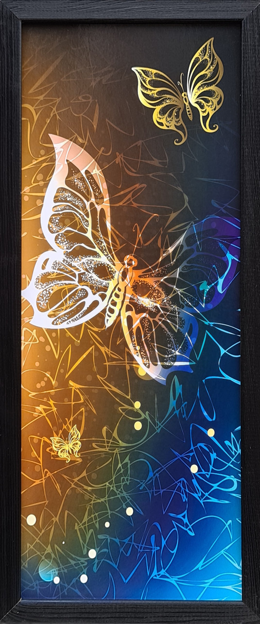 Фотокартина в дерев'яній рамі Butterfly 5 20х50 см POS-2050-100