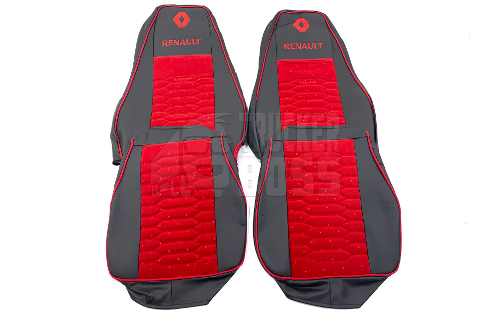 Чохли на сидіння KADİFE RENAULT MAGNUM Червоні, фото 1