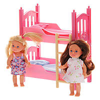 Кукольный набор Steffi and Evi Love с двухъярусной кроватью 5733847