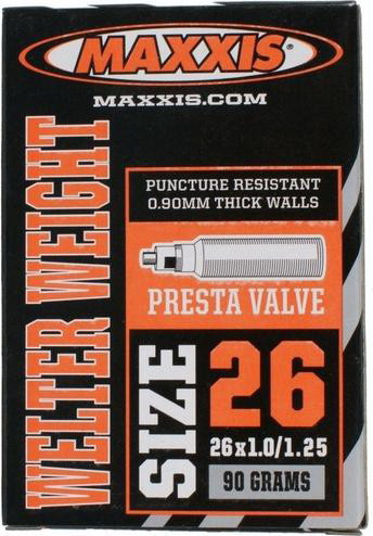 Камера 26x1.00/1.25 FV Presta Maxxis Welter weight 0.9мм IB51707100