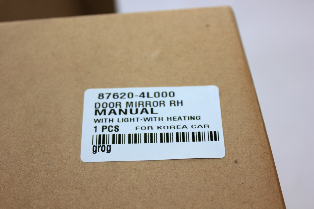 Дзеркало праве механич без підігріву(чорне) Hyundai Solaris з 2011 г/KIA grog Корея, фото 1