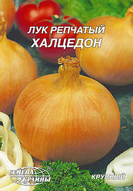 Цибуля ріпчаста Халцедон Насіння України 15г