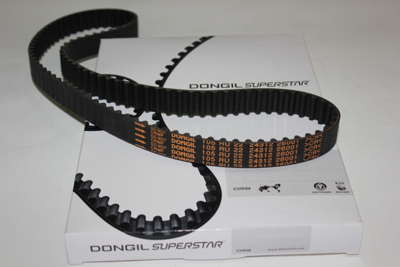 Ремінь ГРМ HYUNDAI Accent KIA Cerato,Rio (105х22) DONGIL Корея, фото 1